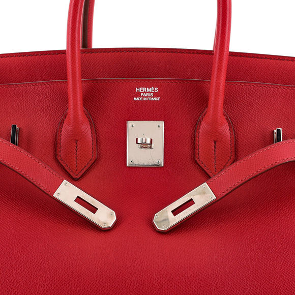 Hermes Birkin Handbag Rubis Epsom With #78159H11B - Picture 7 of 10